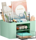 Marbrasse Pen Organizer with 2 Drawer, Desk Organizers and Accessories with 5 by Marbrasse