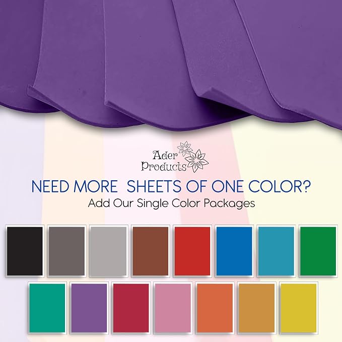 Purple EVA Foam Sheets for Crafts, 9 x 12 Inch, 2mm Thickness – Ideal for DIY - Image 3