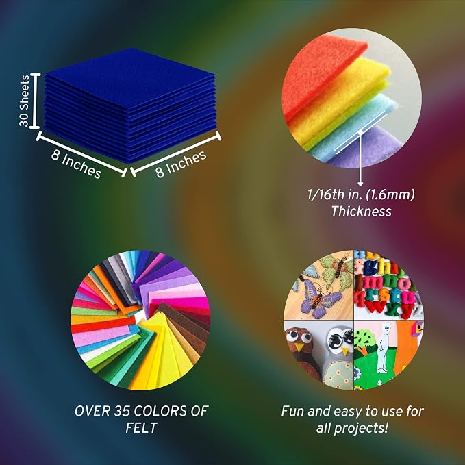 FabricLA Acrylic Felt Sheets for Crafts - Image 3