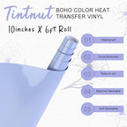 Tintnut Thistle Purple Heat Transfer Vinyl, 10inx6ft Iron on Vinyl | Neutral - Image 2