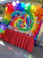 60's Hippie Party Decoration Banner, Large Groovy Theme Party Decoration - Image 2