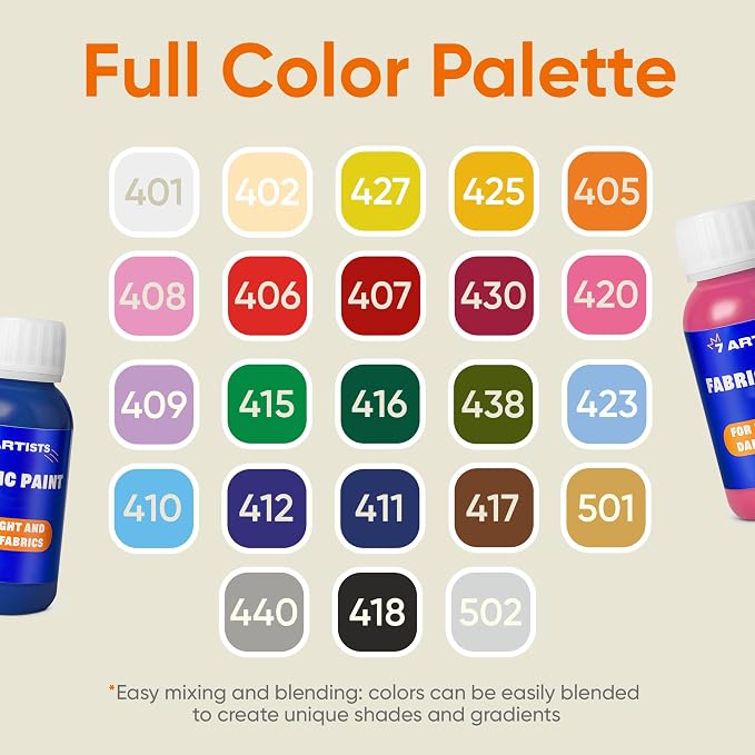 Blue Fabric Paint 8 fl. oz – Permanent Fabric Paint Blue - Image 5