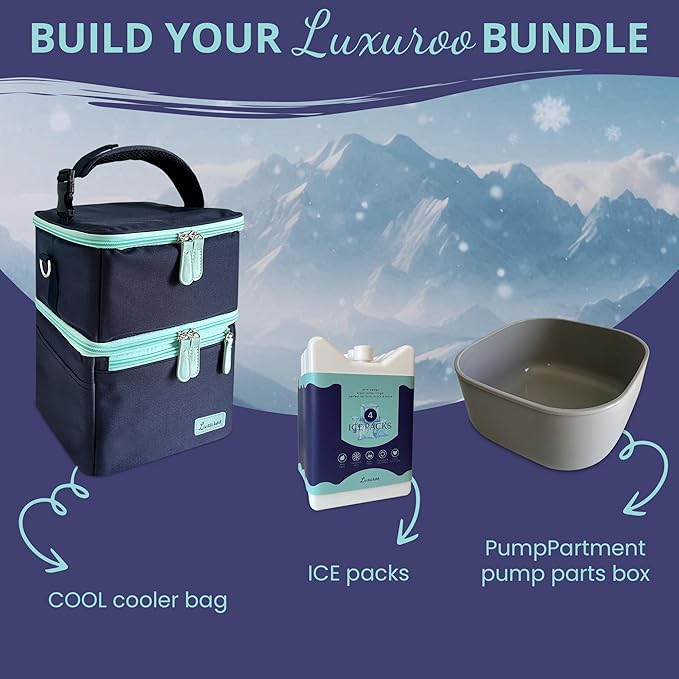 PumpPartment Box BPA Free Dishwasher Safe Breast Pump Parts Container Caddy, Fridge Hack for Pumping Moms At Work, Fits Inside COOL Cooler, Holds Spectra Elvie