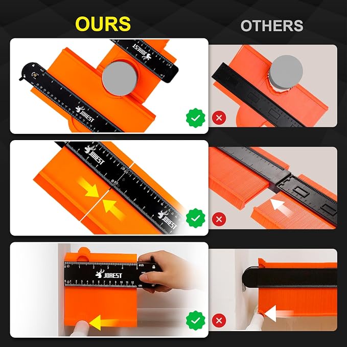 JOREST Connectable Contour Gauge, Gifts Ideas - Image 5