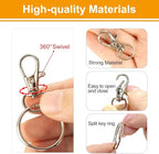 60PCS Keychain Making Kit, Including 30PCS Keychains Clips Hooks and 30PCS Key - Image 4
