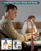 12X Magnifying Glass with Light and Stand, Real Glass, LED 5 Color Modes - Image 4