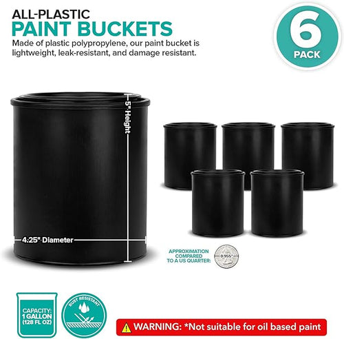 1-Quart Plastic Paint Bucket - Image 2