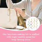 SUTROMA 776pcs Lip Gloss Keychain Making Kit - Image 6