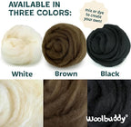 Woolbuddy Core Wool 8oz for Needle Felting, Handmade Wool Roving for Needle - Image 3