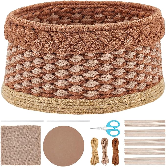 ACRNIGHEET Macrame Basket Weaving kit Weaving Kit by ACRNIGHEET