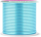 Mandala Crafts 13 Gauge Turquoise Anodized Aluminum Craft Wire, 60 FT | Colored - Image 2