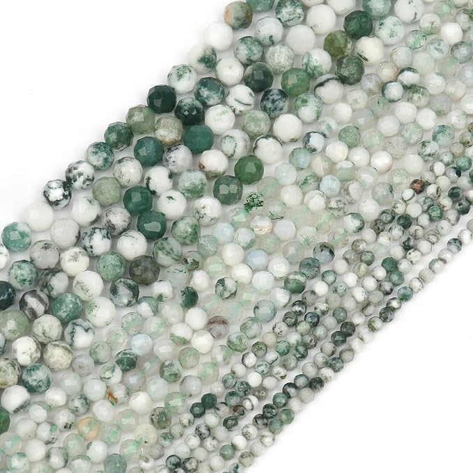 3mm 120pcs Tree Agate Tiny Gemstone Beads - Image 4