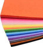 40pcs Coloured Felt Cloth Nonwoven 12 x 12 inches Felt Fabric Sheets DIY Craft by HEXJOZEI