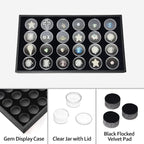 Ikee Design 24 Gem Showcase Stackable Jewelry Display Tray - Image 4