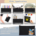 ZeeDix Canvas Zipper Pouch Bulk – 8.3 x 5 Inches Cotton Canvas Pouches - Image 5