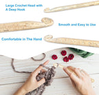 Vodiye 5 Sizes Large Crochet Hooks 12mm-25mm, Ergonomic Crochet Hook Set - Image 4