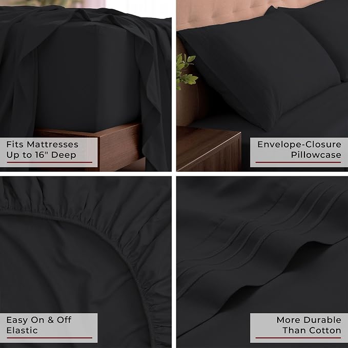Mellanni California King Sheets Set - Image 5