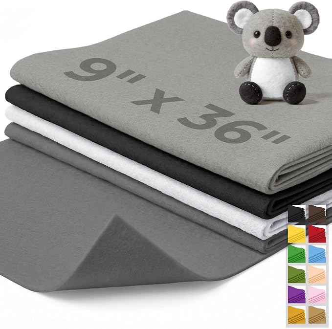 IONTACH 9" X 36" Soft Felt Sheets | Acrylic Felt Fabric by IONTACH