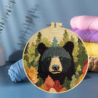 Punch Needle Kits Black Bear Embroidery Starter Set - Image 6