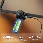 Magnifying Glass with Light for Reading, Rechargeable 5X Full Page 9.25" x 6.5" - Image 3