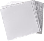 tumuarta Deckle Edge Watercolor Paper, 100% Cotton, 140 LB, 300 GSM, 8x8” | 30 by tumuarta