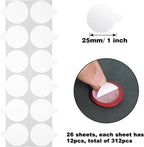 Double Sided Adhesive Dots for Wax Seal, 312 Pieces 1 Inch Stickers Round - Image 2