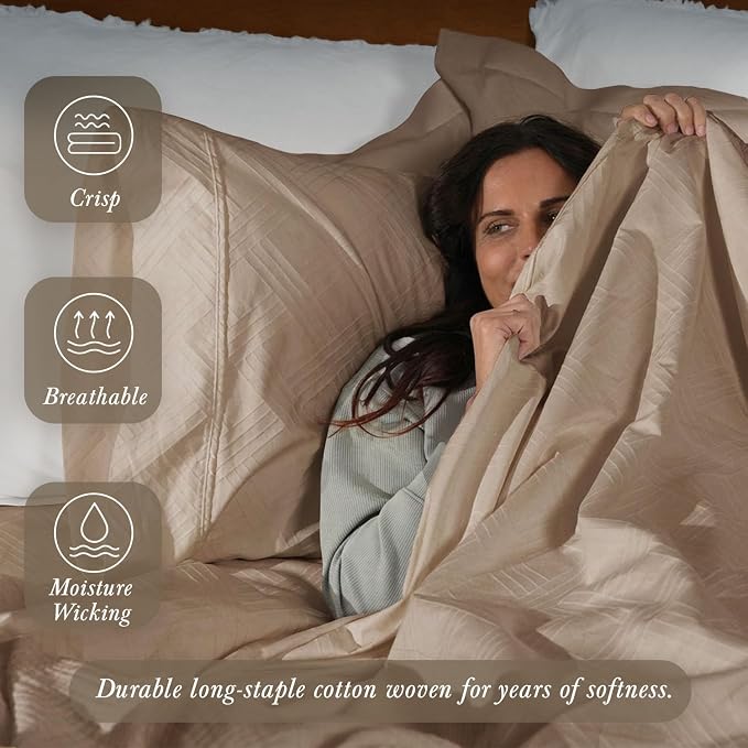 Threadmill Queen Sheet Set for Queen Mattresses | 800 Thread Count Jacquard - Image 3