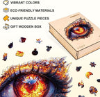 Ember Eye Puzzles Adults Gifts Wooden 220 Pieces 13.4 * 12.2in - Image 2