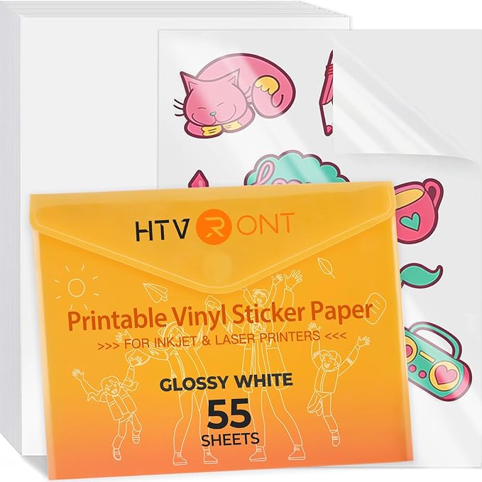 HTVRONT Printable Vinyl Sticker Paper by HTVRONT