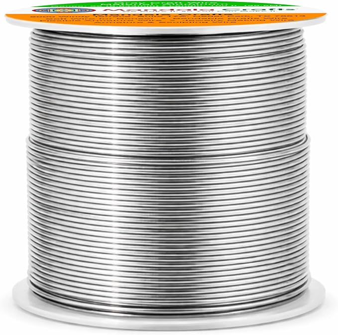 Mandala Crafts 22 Gauge Gray Anodized Aluminum Craft Wire, 100 FT | Colored - Image 2
