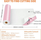 Glossy Pink Permanent Vinyl, Lya Vinyl Glossy Pink 12" x 50Ft Permanent - Image 2