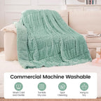 Super Fuzzy Soft Fleece Sherpa Weighted Blanket 15 lbs - Image 6