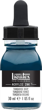 Liquitex Professional Acrylic Ink, 1-oz Jar, Turquoise Deep by Liquitex