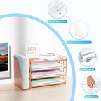 Spacrea Desk Organizers and Accessories, Paper Organizer - Image 3