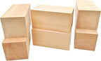 6Pcs Unfinished Basswood Blocks-2x2x4 Inch Rectangular Linden Wood Blocks - Image 7