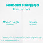 Mixed Media Paper 60 Sheets, 9 X 12 Inches 140 LB/300 GSM Heavyweight Cotton - Image 5