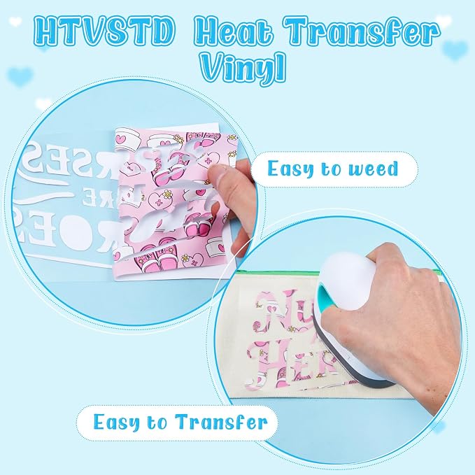 HTVSTD Nurse HTV Heat Transfer Vinyl 10 Sheets 12×10in Iron on Vinyl | Nurse - Image 3