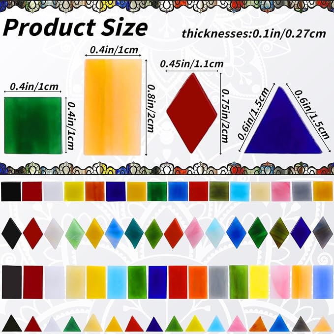 3200 Pcs Mosaic Tiles, Glass Mosaic Tiles - Image 2
