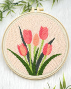 ERKOON Punch Needle Kit Beginners Adults, DIY Easy Flower Embroidery Set - Image 4