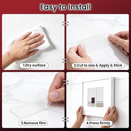 NULTAT 100 Feet Double Sided Tape Heavy Duty, Nano Reusable, Washable Double - Image 6
