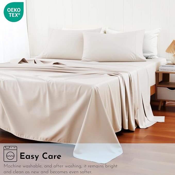 Cotton Flat Sheets Only, 600 TC 100% Cotton Flat Sheet Top Sheet Only, TwinXL - Image 8