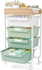 Rolling Craft Storage Cart by SYKIARIOL