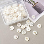 Beadthoven 104pcs Natural Freshwater Shell Letter Full A~Z Charms Metal - Image 4