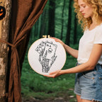 Gothic Tarot Embroidery Kits for Beginners Adults, Halloween Hand Bone - Image 5