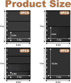 40 Pages 20 Sheets Stamp Album Pages, 8.4 * 11" 4 Styles Stamp Collection - Image 5
