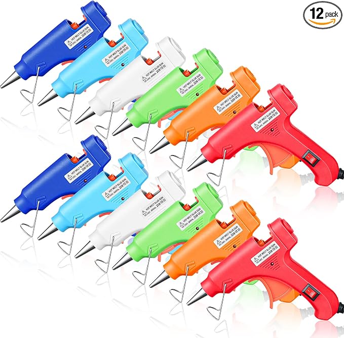 Zhengmy 12 Pieces Mini Hot Glue Gun Crafts Hot Melt Guns Fast Preheating and by Zhengmy