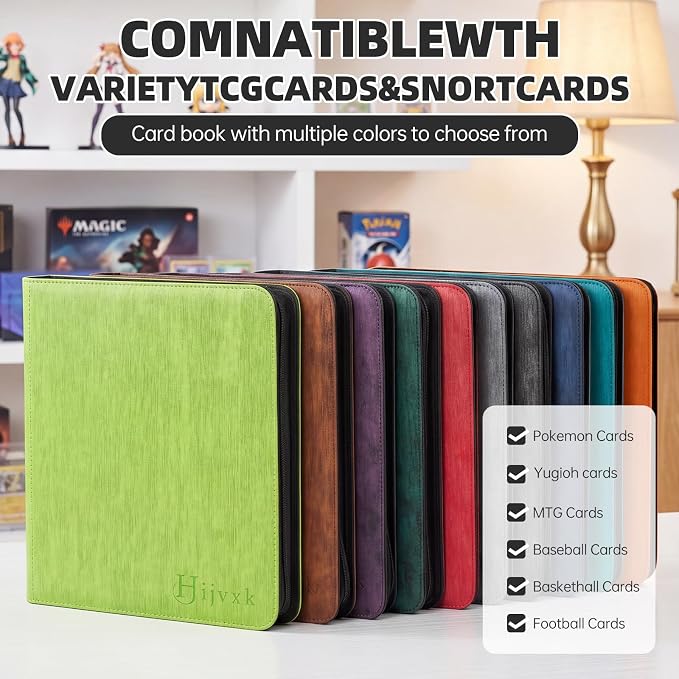 Card Binder 12 Pocket, Premium 720 Double Sided Pocket Collection Binder - Image 4