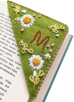 MOTEERLLU Personalized Hand Embroidered Corner Bookmark by MOTEERLLU