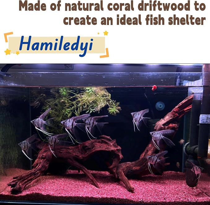 Hamiledyi Aquarium Driftwood, Natural Large 7-15in Coral Driftwood - Image 3