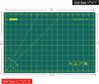NEWBRAUG 12'' × 18'' Durable Self Healing Cutting Mat, Double Sided 5-Ply PVC - Image 5